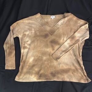 BKE Buckle Women's Brown Tie-Dye Sweater